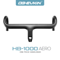 OG-EVKIN HB-1000 AERO Road Bike Bent Bar Integrated The One Handlebar 28.6MM 400/420/440MM Titanium Carbon Bicycle Handle Bar