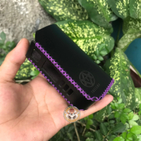 LEATHER CASE PELINDUNG KULIT POLOS THELEMA BENANG UNGU