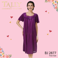 TALLY Satin Lingerie  Night Dress Baju Tidur Premium Bahan Satin Sexy Nightgown Adem BJ 2877