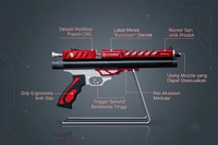 PCP Mini Biggame Evolution F7 - 4000PSI MERAH