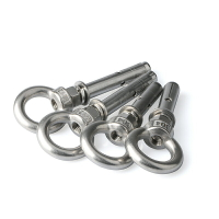 304不銹鋼膨脹吊環螺絲掛鉤帶環帶圈膨脹螺栓M6M8M10M12M14M16M20