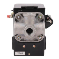 Pressure Switch Control Air Compressor 140-175 PSI 4 Port Heavy Duty 26 AMP Black