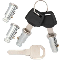 Lock Cores &amp; Keys Replacement Keys Cylinder For Thule Bike Rack Roof Racks Ski Rack Cross Bars Towers Kayak Rack Car Accessories