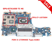 5B20S72407 NM-C922 For Lenovo Legion 5-17IMH05 Type 82B3 Laptop Motherboard With Geforce GTX1650 TI 4G SRH8Q i7-10750H