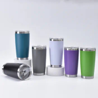 20oz Spray-coated 304 Stainless Steel Car Cup with Double-layer Vacuum Insulation and Cold Insulation Car Ice Cup