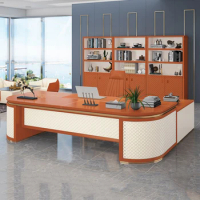2024 Boss Luxury Simple Modern Table and Chair Combination Fashion High Grade Office Furniture