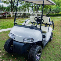 2023 Unique Design CE Approved Competitive Top Club Car 4 Person Electric Golf Cart Max 100KM Lithium Battery Golf Cart Supplier