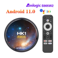 Set Top Box Amlogic S905W2 Quad Core Cortex A35 Smart TV Box Android 11 Support Dual Wifi BT 4G 128GB 32GB Smart IPTV TV Box