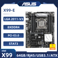 ASUS X99-E Motherboard Intel X99 LGA 2011-V3 support Core i7-6800K Xeon E5-1603 E5-1680-v4 E5-2630L-