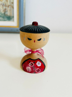 日本昭和 鄉土玩具 手工民蕓 木雕木芥子木偶人形置物擺飾