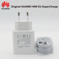 Original Huawei P40 Pro charger 40W EU Adapter SuperCharge USB 5A Type Cable For Huawei P40 P30 P20 Pro MATE 20 PRO Mate30 honor
