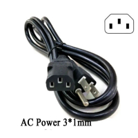 【COD】 สาย AC Power 3*1mm เส้นใหญ่ ทนต่อความร้อน สำหรับ PC POWER SUPPLY