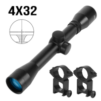 4x32 Compact Rifle Scope Hunting Optical Riflescope Crosshair Optics Hunting Scope Airsoft Sniper Sc