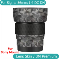 For Sigma 56mm F/1.4 DC DN Contemporary Decal Skin Vinyl Wrap Film Camera Lens Protective Sticker 56 1.4 F1.4 For E/EFM Mount