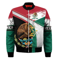 Mens 3D Mexican Aztec Print Bomber Jackets Zipper Flight Jacket Casual Unisex Harajuku Women Streetwear Coats Ropa Hombre Jacket