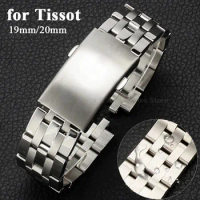 19mm 20mm Stainless Steel Bracelet for Tissot 1853 Series Watch Band T461 PRC200 T17 T014 T055 Folding Buckle Watch Replacement