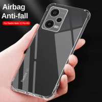 Transparent Airbag Anti-fall Case For Xiaomi Redmi Note 12 Pro 5G Soft Cover For Redmi Note12Pro Plus Note12 Turbo 12Pro 12S 4G
