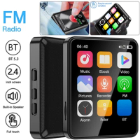 Mini MP3 Player Walkman Student Portable Sport Music Player MP3 Player 2.4 Inch HD Full Touch Screen Player with FM/Speaker