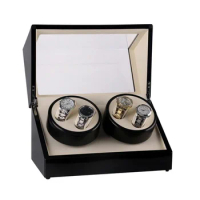 Automatic Rotating Watch Winder Motor Box Luxury Silent Winders Watch Boxes Men Mechanical Watches 4 Slots Display Storage Gift