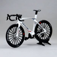 全城熱賣 - 公路騎行自行車合金模型單車車模收藏擺件創意手辦送朋友騎友禮物白色-1:8公路自行車（彩盒包裝）