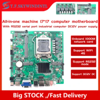 H61 Mini ITX PC Motherboard AIO Motherboard 170*170 DDR3 RS232 LGA 1155 DC12V Motherboard for haswell core i and all In One PC