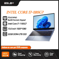 2024 New Intel Core i7 11th Gen Metal Gaming Laptop I7-1185G7 DDR4 16G/32GB RAM 1T/2TB Fingerprint Unlocked Backlit Notebook