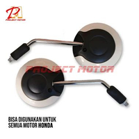 Spion Honda Scoopy Merah - Kaca Spion Motor Honda Universal Kualitas Premium - Fuboru Original PUTIH