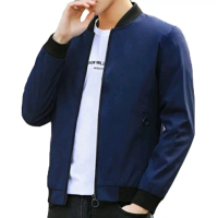 Jaket bomber pria/ Jaket bomber kasual/ Jaket bomber polos Hitam Casual