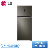 【LG 樂金】395公升 WiFi智慧變頻雙門冰箱 星夜黑 GN-HL392BS
