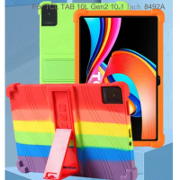Soft Silicon Cover For TCL Tab 10L 8491X For TAB10L Gen2 8492A 10.1 Inch Tablet PC Protective Shell Kid Case Stand Shockproof