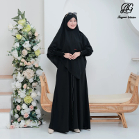 Gamis Syar'i Elife Cadar Tali Bahan Sabrina - Wanita Dewasa Muslimah - Lebaran, Syari, Pesta, Maxi, 