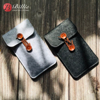 Handmade Wool Felt Phone Case Wallet Bag For Apple iPhone 11 Pro Max 6.5" Mobilephone Pouch Sleeve Bag Cover For iphone 11 Case