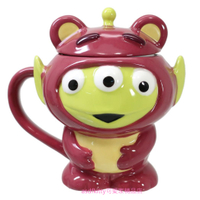 迪士尼 玩具總動員 三眼怪變身熊抱哥造型有蓋陶瓷馬克杯/收納罐-當擺飾也很好看唷-250ML-正版