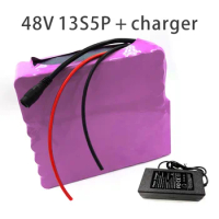 With charger 17.5Ah 13S5P 48V battery e-bike ebike electric bicycle Li-ion customizable 170x160x70mm