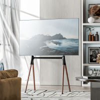 北弧電視機落地支架藝術移動掛架電視畫壁畫境通用莫里森FS600