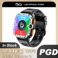 4GB+64GB Smart Watch 4G LTE Men NFC HD Cameras GPS WIFI Google Play Store Games Smartwatch SIM Card Sports Android Smartwatch