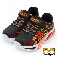 SKECHERS S LIGHTS 燈鞋 炫彩燈鞋 中大童 橘黑 R8156(400135LBKMT)