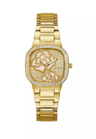 Guess Guess Analog Gold Dial &amp; Stainless Steel Strap Women Watch GW0544L2