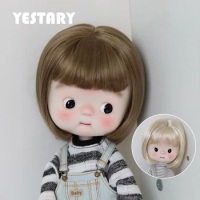 YESTARY Blythe Doll Mohair Wigs DianDian Blythe Qbaby BJD Doll Accessories Kids Toys Fashion Short Hair with Bangs For Girl Gift