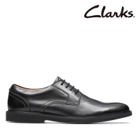Clarks 男鞋Malwood Lace 微尖頭設計輕量經典德比鞋 皮鞋(CLM68162C)