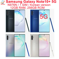 Samsung Galaxy Note10 Plus Note10+ 5G N976N 6.8" 256GB ROM 12GB RAM Octa Core Exynos Original Unlocked Android Cell Phone