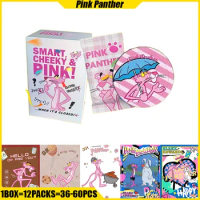 Pink Panther Cards Smart Cheeky &amp; Pink Anime Collection Cards Mistery Box Board Games Toys Birthday Gifts for Boys and Girls
