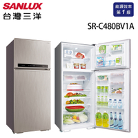 台灣三洋 SANLUX 一級能效 480L雙門直流變頻冰箱 SR-C480BV1A