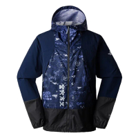 【The North Face 官方旗艦】北面男款藍色防風可調節舒適連帽外套｜7ZXUOVR