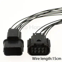 1 Pcs 8P Auto LED Headlight Sealed Connector Car Audio Wire Socket For Honda Civic Odyssey XRV VEZEL 6189-7423 6181-6850