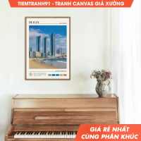 Tranh treo tường, Oil Paint, Busan Wall Art, Busan Poster, Busan Photo, Busan Wall Decor, South Kore