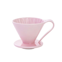 日本CAFEC 花瓣型陶瓷濾杯1-2杯-粉色《WUZ屋子》花瓣型 陶瓷 濾杯 咖啡濾杯 咖啡