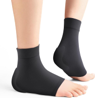 Achilles Tendon Heel Protector - Compression Padded Sleeve Socks - Promifun Premium Gel Heel Socks f