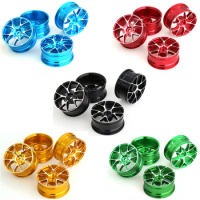 4pcs Metal Touring Wheel Rim Hub Universal For 1/10 RC Car Drift On-Road Racing HSP Tamiya HPI Kyosho RedCat Sakura LC WLtoys