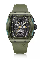 Alexandre Christie Alexandre Christie Jam Tangan Pria - Green Black - Rubber - 6608 MCRGABA